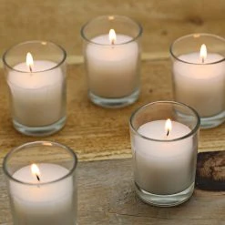 Buy 💯 12 Packs: 12 ct. (144 total) White Glass Votive Candles Pack by Ashland® Basic Elements™ 🔔 -Ashland Shop MP136302 3