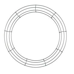 Promo ⭐ 10 Pack: 18" Wire Wreath Frame by Ashland® ✔️