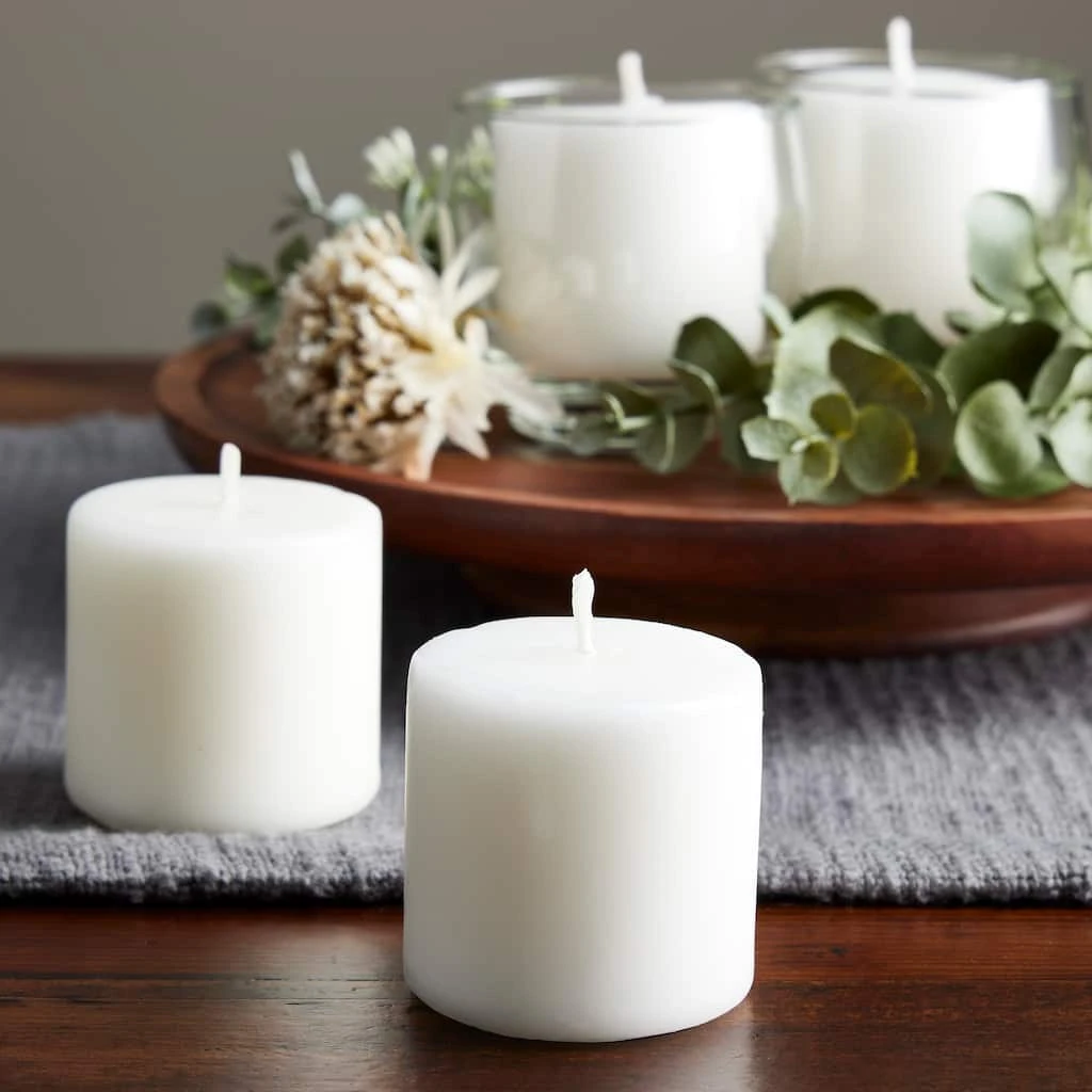 Buy ⭐ 12 Packs: 8 ct. (96 total) Basic Elements™ White Pillar Candles Value Pack by Ashland® 😀 4 Buy ⭐ 12 Packs: 8 ct. (96 total) Basic Elements™ White Pillar Candles Value Pack by Ashland® 😀 - Image 2