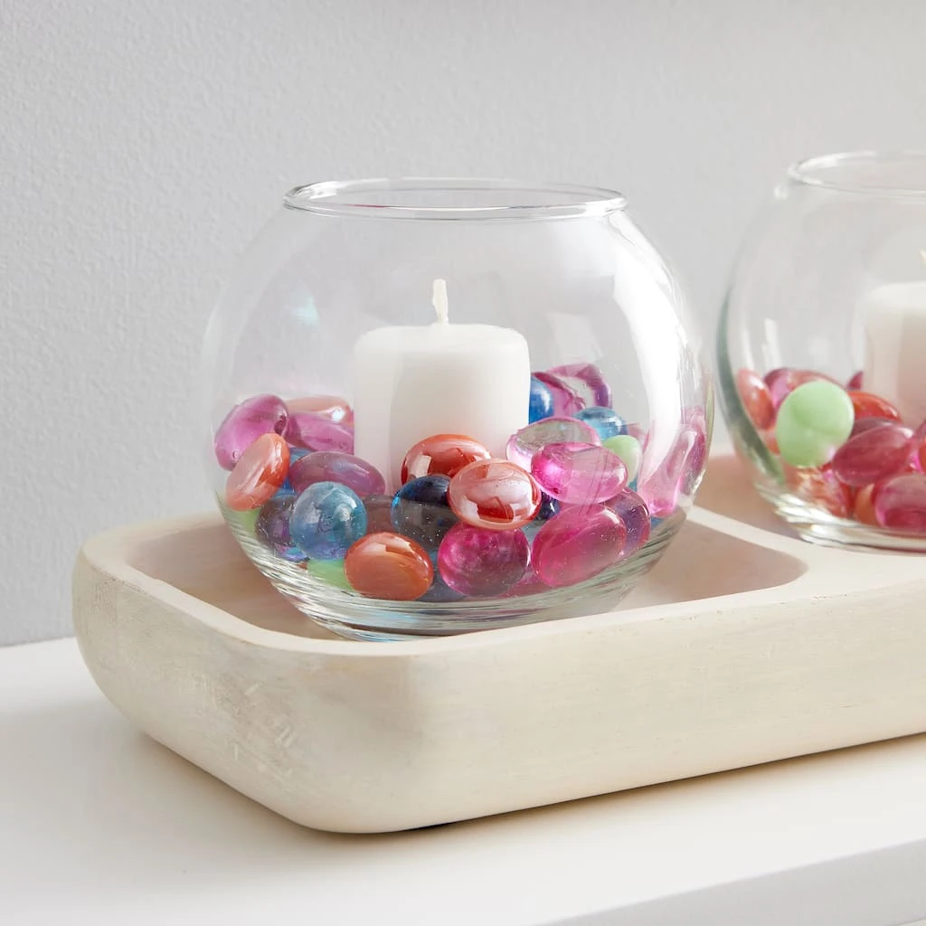 Promo 😍 12 Pack: 3.5" Glass Rose Bowl by Ashland® ✨ 4 Promo 😍 12 Pack: 3.5" Glass Rose Bowl by Ashland® ✨ - Image 2