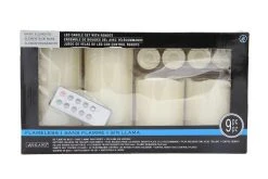 Best Sale ⌛ 12 Packs: 9 ct. (108 total) Basic Elements™ Ivory LED Candle Set with Remote by Ashland® 👍