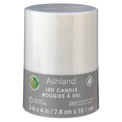 Coupon 🔔 12 Pack: 3" x 4" White LED Outdoor Pillar Candle by Ashland® 🔥