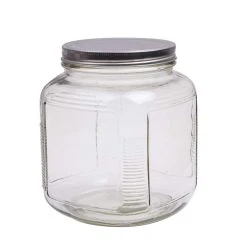 New 👏 12 Pack: 6.75" Glass Square Cracker Jar by Ashland® ❤️