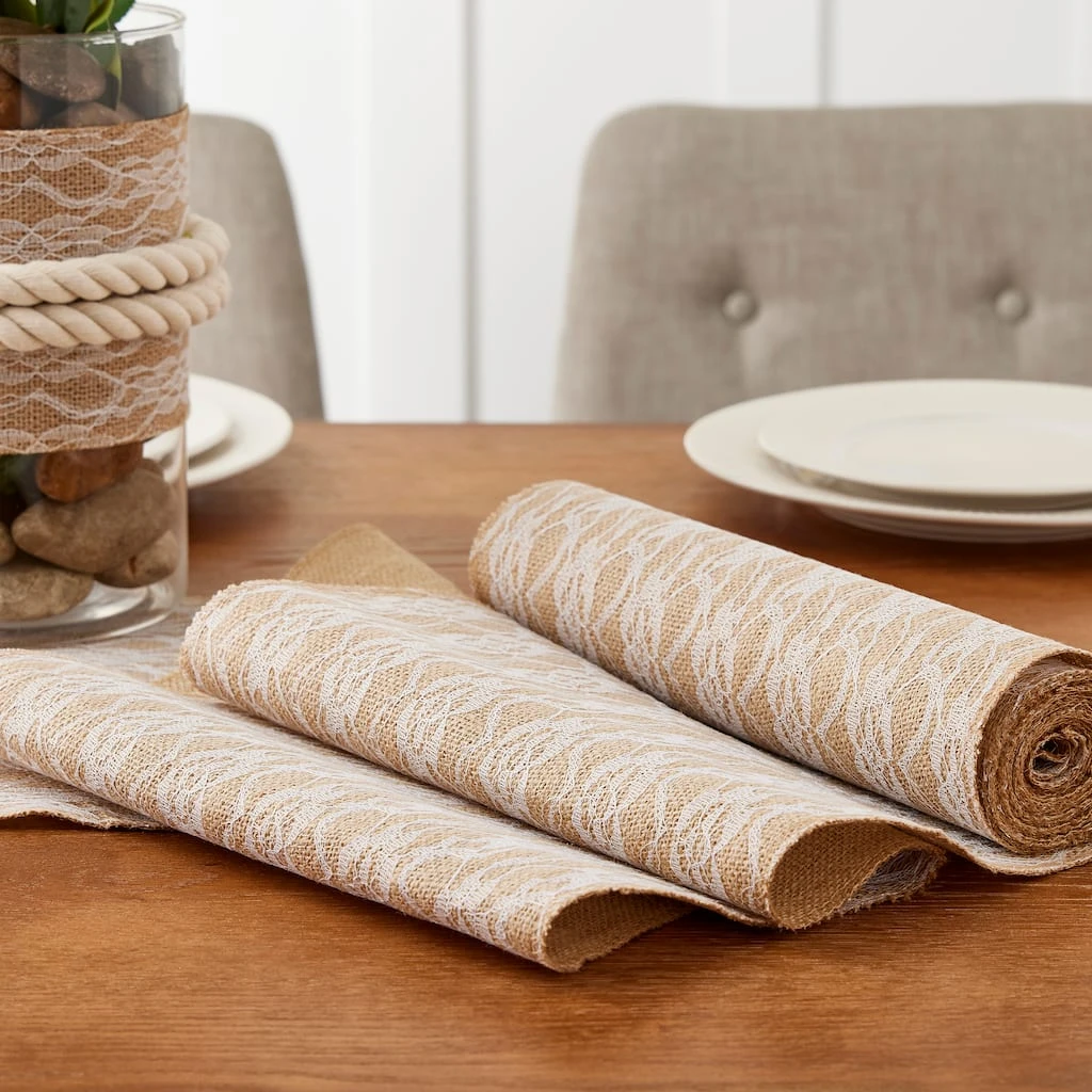 Discount π₯ 12 Pack: Burlap with Lace Wrap by Ashland® β 4 Discount π₯ 12 Pack: Burlap with Lace Wrap by Ashland® β - Image 2