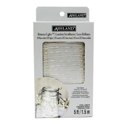 Promo ⭐ 12 Pack: Shimmer Lights™ White LED String Lights by Ashland® ✔️ -Ashland Shop MP513603 4
