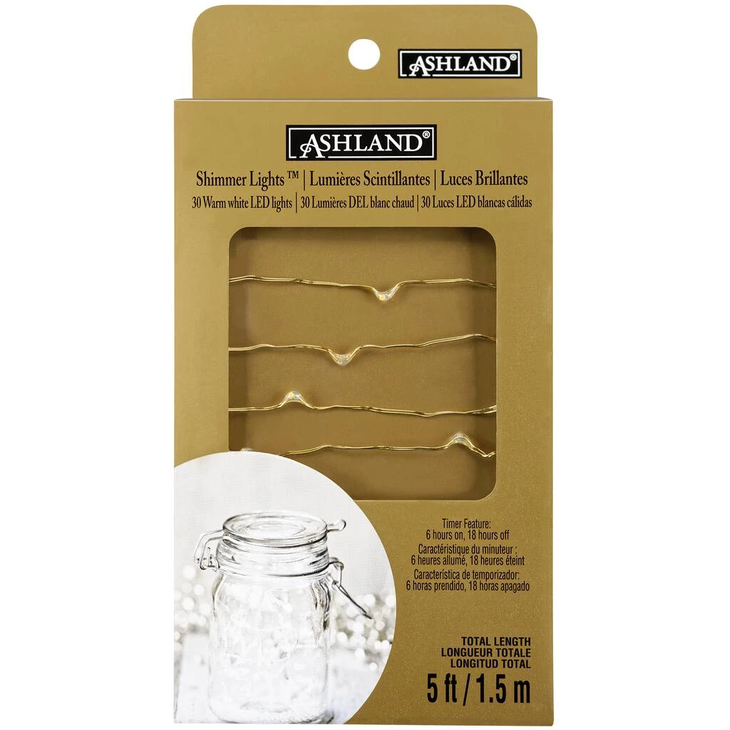 Deals β 12 Pack: Shimmer Lights™ Gold LED String Lights by Ashland® π 4 Deals β 12 Pack: Shimmer Lights™ Gold LED String Lights by Ashland® π - Image 2