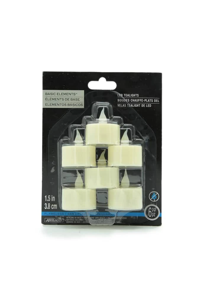 Best deal 👍 12 Packs: 6 ct. (72 total) Basic Elements™ Ivory LED Tealights by Ashland® 🥰 3 Best deal 👍 12 Packs: 6 ct. (72 total) Basic Elements™ Ivory LED Tealights by Ashland® 🥰