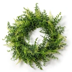 Brand new ⌛ 12 Pack: 20" Mixed Greenery & Leaves Wreath by Ashland® 💯 -Ashland Shop MP547487 21