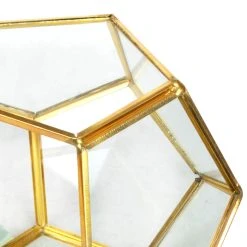 Buy 😀 12 Pack: 5.5" Gold Octagon Glass Terrarium By Ashland™ ⌛ -Ashland Shop MP555877 2