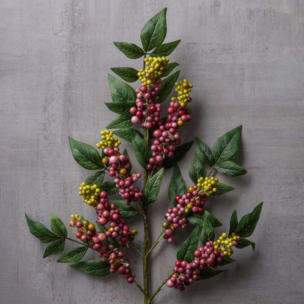 Wholesale β 12 Pack: Burgundy Berry Stem with Leaves by Ashland® π₯ 7 Wholesale β 12 Pack: Burgundy Berry Stem with Leaves by Ashland® π₯ - Image 5