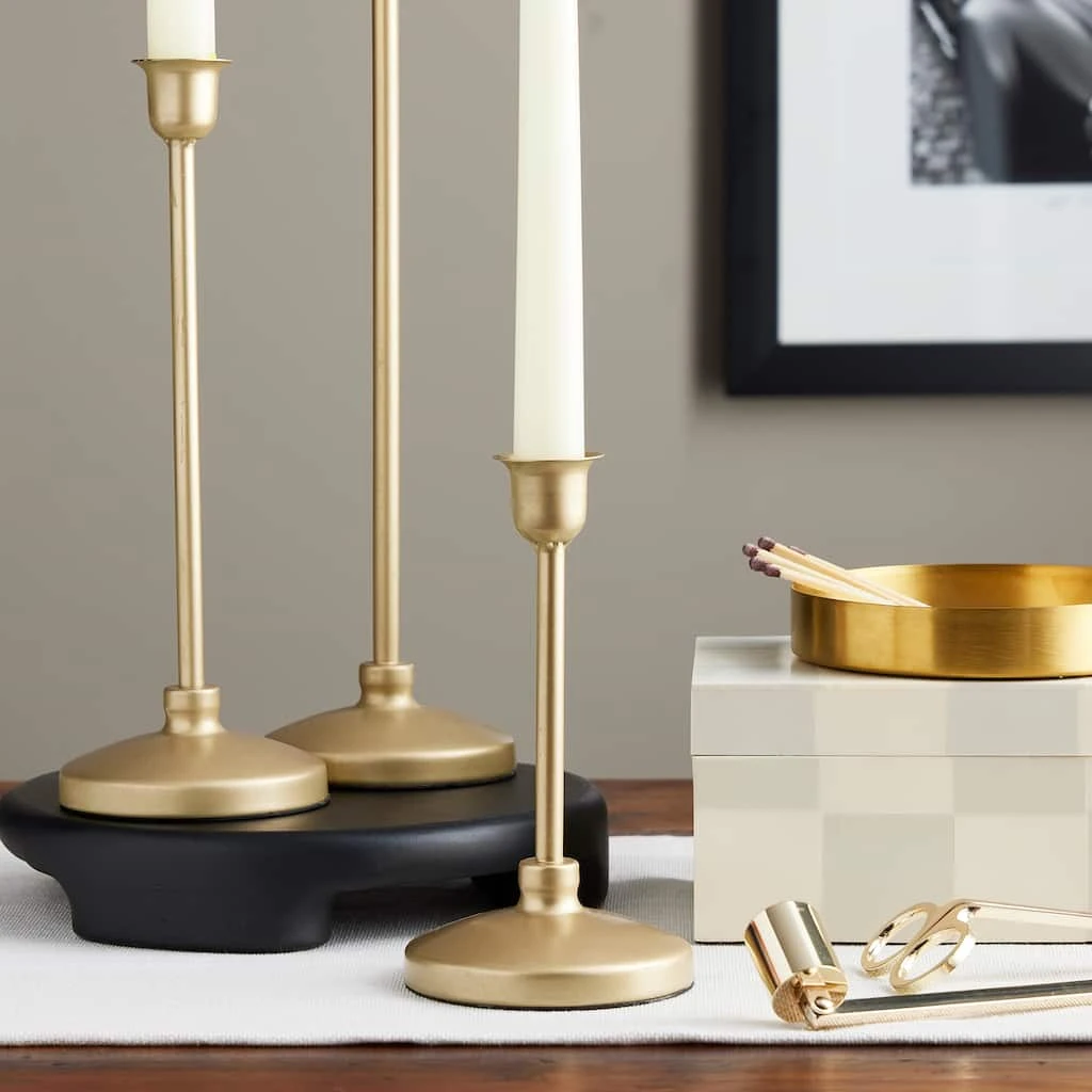 Deals ✔️ 12 Pack: 6.3" Gold Metal Candle Holder by Ashland® ⭐ 4 Deals ✔️ 12 Pack: 6.3" Gold Metal Candle Holder by Ashland® ⭐ - Image 2