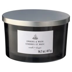 Budget ⭐ 8 Pack: Embers & Musk 3-Wick Jar Candle by Ashland® ✔️