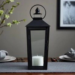 Cheapest 😍 6 Pack: 15.7" Black Metal Lantern by Ashland® 🌟 -Ashland Shop MP638436 20