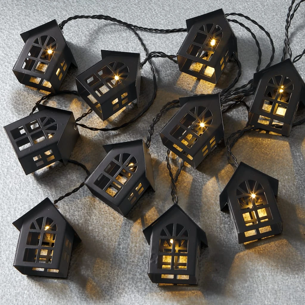 Discount ๐ 8 Pack: 10ct. Warm White LED Black House String Lights by Ashland® โจ 4 Discount ๐ 8 Pack: 10ct. Warm White LED Black House String Lights by Ashland® โจ - Image 2