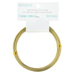 Wholesale ⌛ 12 Pack: 12 Gauge Gold Aluminum Decorative Wire by Ashland® 🎁 -Ashland Shop MP998213 30